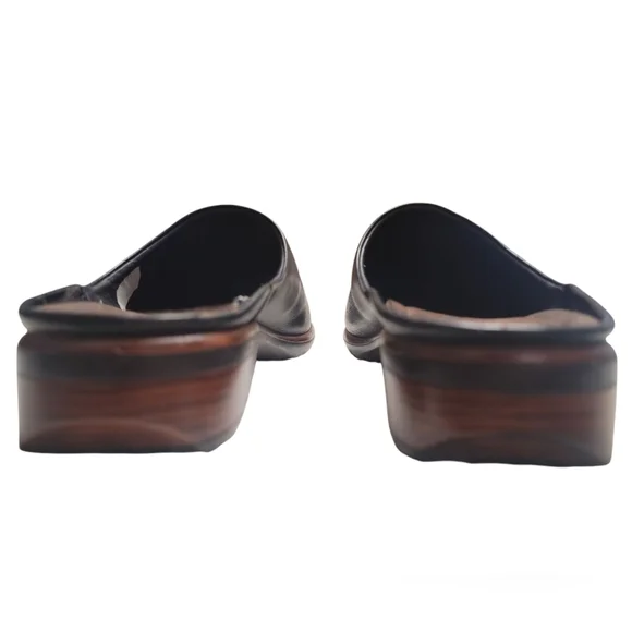 NAOT Footwear Women's Lodos Clog Soft Black Leather Size Euro 43 US 12 - Picture 8 of 9